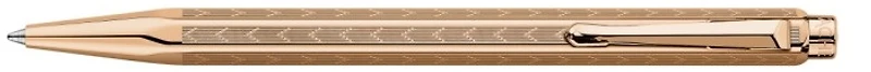 Stylo bille Caran d'Ache, série Ecridor Chevron Or rose