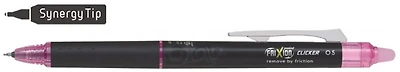 Pilot Gel Pen, Frixion Point Clicker series Pink ink