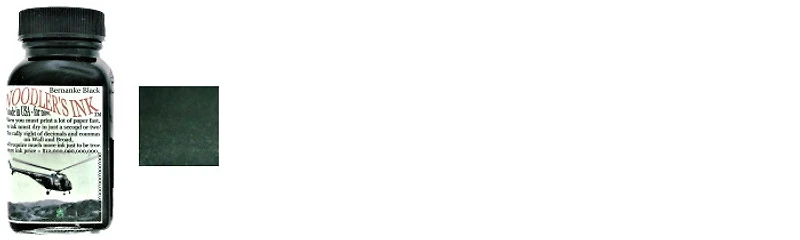 Noodler's Ink Ink bottle, Ink series Black ink (Bernanke Black)