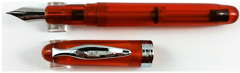 Noodler's Ink Fountain pen, Ahab series Translucent amber (Flex nib)