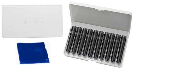 Cartouche d'encre TWSBI, série Accessoires Encre bleu saphir (Boîte de 10)