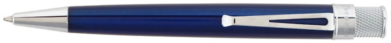 Stylo bille roulante rétractable Retro 51, série Tornado Classic Lacquers Bleu foncé (True Blue)