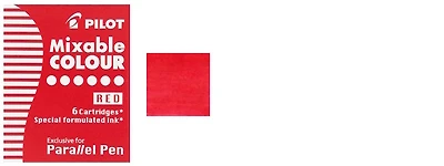 Pilot Ink cartridge, Parallel series Red ink