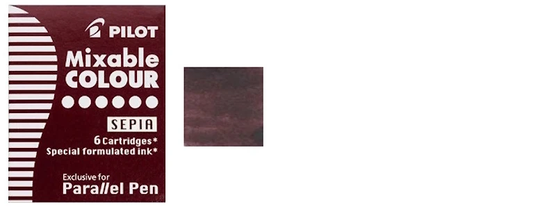 Pilot Ink cartridge, Parallel series Brown ink (Sepia)