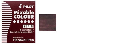 Pilot Ink cartridge, Parallel series Brown ink (Sepia)