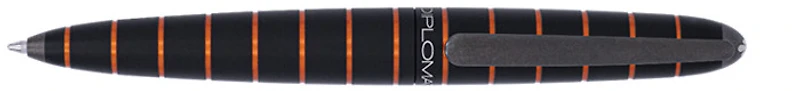 Stylo bille Diplomat, série Elox Ring Noir/Orange