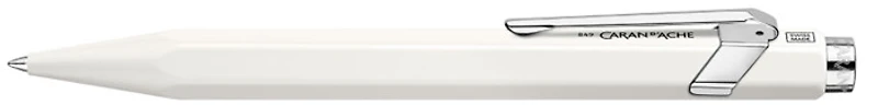 Stylo à bille roulante rétractable Caran d'Ache, série 849 Roller Blanc