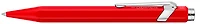 Stylo à bille roulante rétractable Caran d'Ache, série 849 Roller Rouge