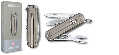 Couteau Victorinox, série Classic Colors Gris translucide (Classic SD-Mystical Morning)