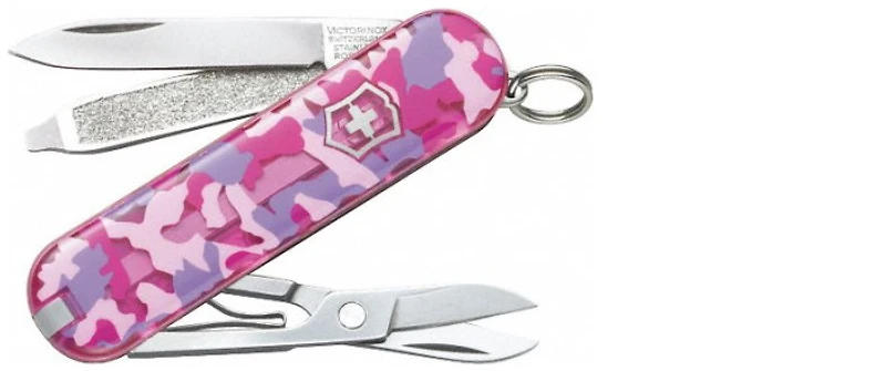 Victorinox Knife, Small Pocket Knives series Pink Camouflage (Classic SD)