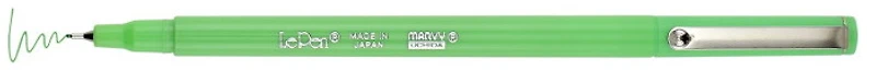 Marvy Felt pen, Le Pen Fluo series Fluo green ink
