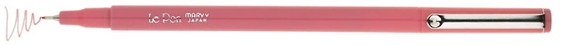 Marvy Felt pen, Le Pen Pastel series Pastel coral pink ink