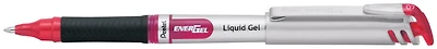 Pentel Gel pen, EnerGel Capped series Red ink (Metal tip)