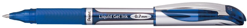 Pentel Gel pen, EnerGel Capped Refillable series Blue ink (Metal tip) 