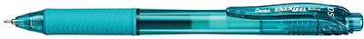 Pentel Retractable Gel pen, EnerGel-X series Turquoise ink (Needle tip)