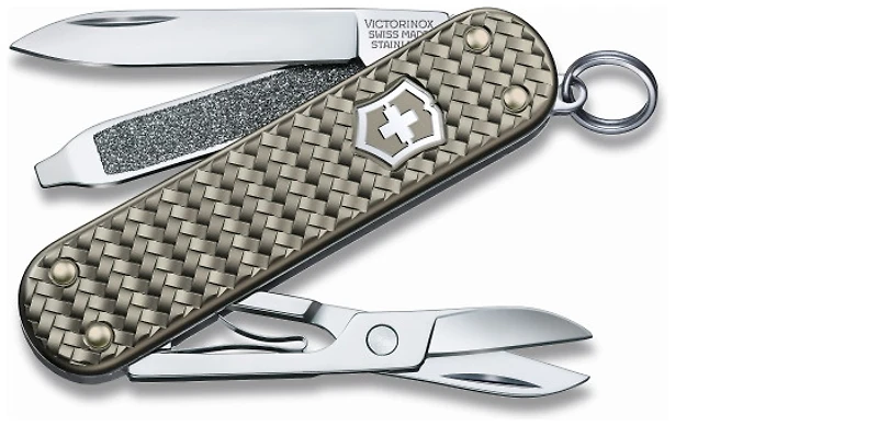 Victorinox Knife, Classic Precious Alox Collection series Gray (Classic SD)