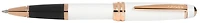 Stylo bille roulante Cross, série Bailey Blanc PGT