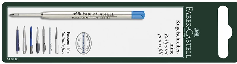 Recharge stylo Faber-Castell Office, série Recharge & encre Encre bleu