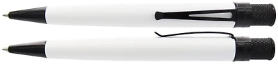 Stylo bille roulante rétractable Retro 51, série Tornado Chaplin Blanc BKT*