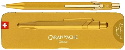 Caran d'Ache Mechanical pencil, 844 Goldbar series Gilt (0.7mm)