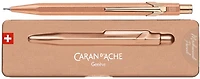 Porte mine Caran d'Ache, série 844 Brut rosé couleur or rosé (0.7mm)