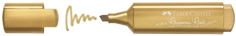 Faber-Castell Office Highlighter, Textliner 1546 Metallic series Glamourous Gold