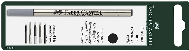 Recharge feutre Faber-Castell, série Recharge & encre Encre noir