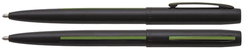 Stylo bille Fisher Spacepen, série Economy Noir/Vert (First responders)