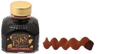Bouteille d'encre Diamine, série Guitar Theme Encre Cherry Sunburst (80ml)