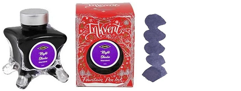 Diamine Ink bottle, Inkvent Red Edition series Night Shade ink (50ml)