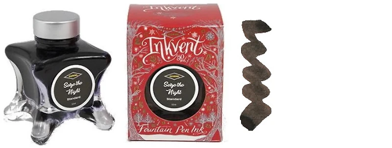 Bouteille d'encre Diamine, série Inkvent Red Edition Encre Sieze the Night (50ml)