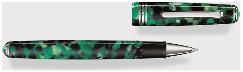Stylo bille roulante Tibaldi, série N°60 Vert CT (Emerald green)
