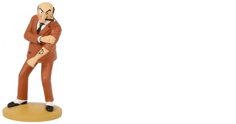 Figurine Tintin, série Décorations Rastapopoulos au tatouage