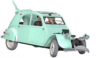 Tintin Decorative object, Vehicle series The damaged 2 CV