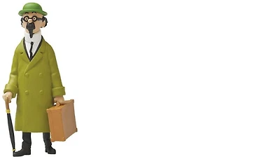 Tintin Figurine, Decorations series Calculus with his suitcase