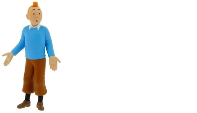 Tintin Figurine, Decorations series Tintin with blue shirt (hands open)