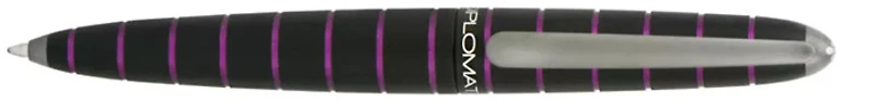 Stylo bille Diplomat, série Elox Ring Noir/Violet