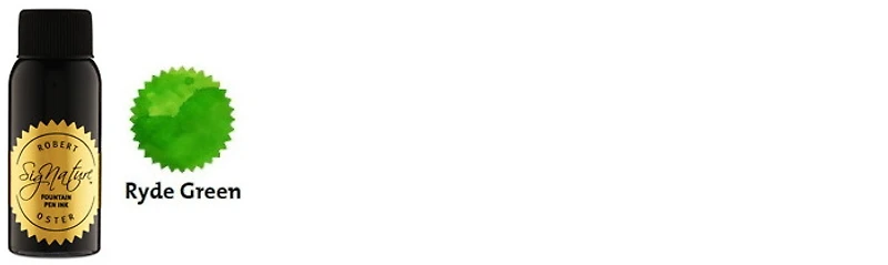 Bouteille d'encre Robert Oster, série Greens (Ryde Green) 50ml