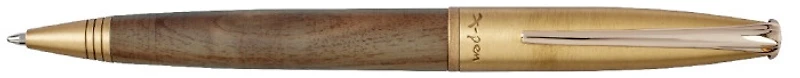 Stylo bille X-Pen, série Timber Bois/Or