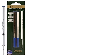 Recharges bille roulante MonteVerde, série Recharges compatibles pour Cross Encre bleue (Paquet de 2)