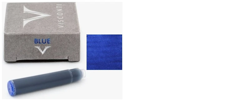 Visconti Ink cartridge, Refill & ink series Blue ink (10/box)