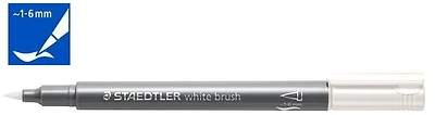 Marqueur Staedtler, série Brush Encre blanche