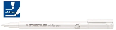 Marqueur Staedtler, série Pen Encre blanche