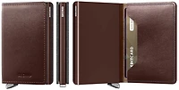 Porte-cartes Secrid, série Premium Slimwallet Brun foncé (Dusk Dark Brown)