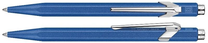 Stylo bille Caran d'Ache, série 849 Colormat-X Bleu
