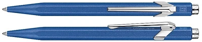 Stylo bille Caran d'Ache, série 849 Colormat-X Bleu   