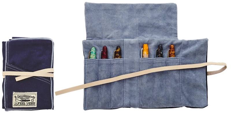Esterbrook Pouch, Pen Roll series Navy (6)