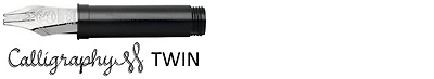 Pointe de plume Kaweco, série Pièces Acier (060) Calligraphie (Twin)
