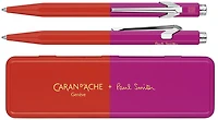 Caran d'Ache Ballpoint pen, 849 Paul Smith 4th Edition series Warm Red / Melrose Pink 