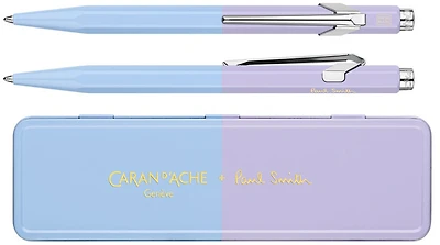 Caran d'Ache Ballpoint pen, 849 Paul Smith 4th Edition series Sky Blue / Lavender Purple